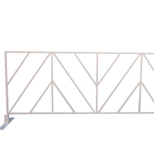 Road crowd control barrier /concert  / white / light grey  barricades / metal portable safety fencing